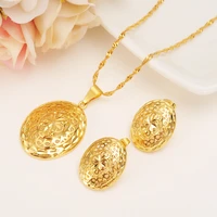 fashion cute jewelry gold round ball girls bridajewelry set for women necklace earrings set party accessories gift daily wear