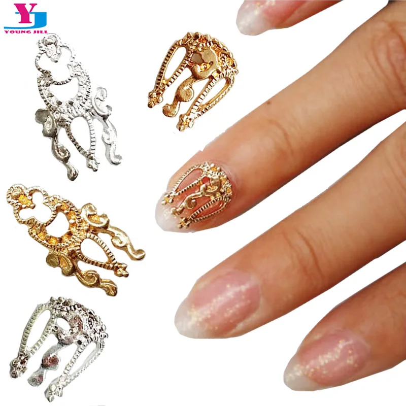 50 шт. украшения для ногтей Модный 3D Блеск гель лака французские подвески