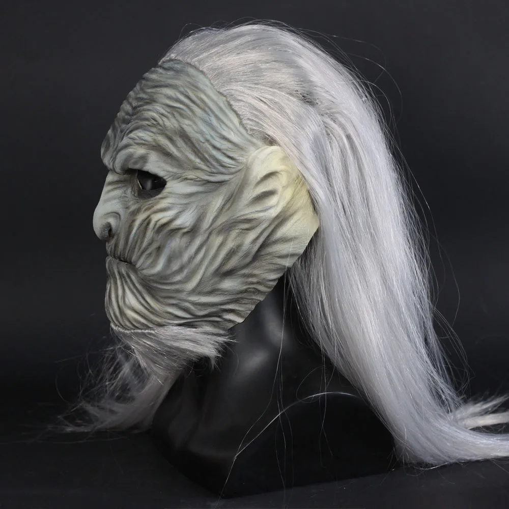 Маска Игра престолов 8 белые ходунки для косплея ночного короля из латекса