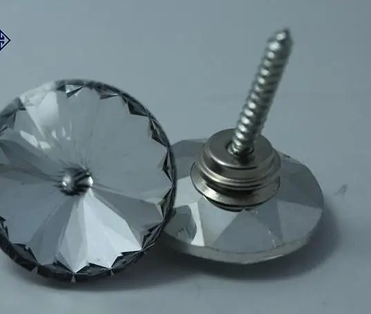 

100pcs/lot 20-30mm Satellite st Glass Crystal Nails Button Crystal buckle soft bag. Sofa nails. diamond buckle. Crystal Buttons