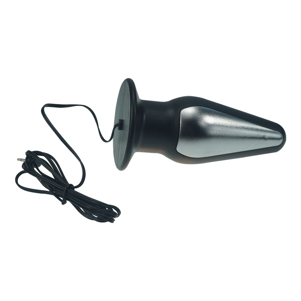 Огромный Экстремальный силиконовый электрошок Анальная пробка Электротерапия