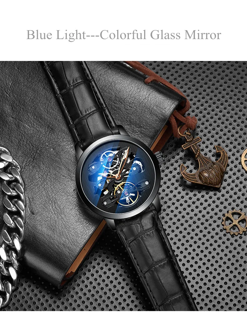 AILANG Tourbillon часы мужские часы Топ бренд класса люкс из нержавеющей стали спортивные часы водонепроницаемые автоматические механические часы для мужчин