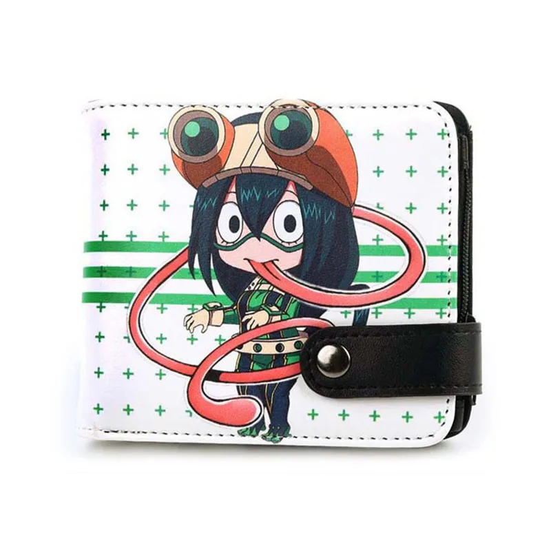 Кошелек My Boku no Hero Academy izku Midoriya, кошелек My Hero Academy, мультяшный кошелек на кнопке, Короткий держатель для карт