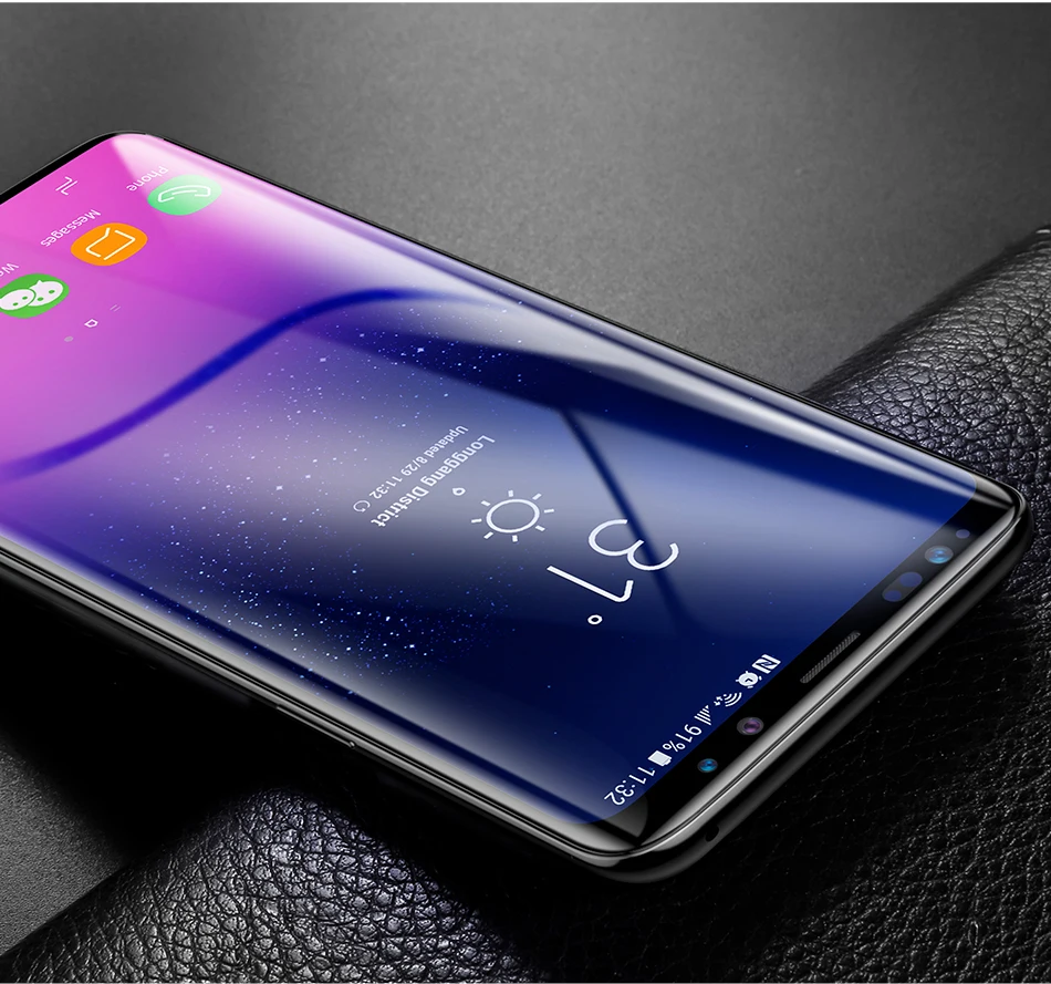 Oppselve 0,3 мм защита экрана закаленное стекло для samsung Galaxy S9 S9 Plus 3D изогнутое полное покрытие защитное закаленное стекло
