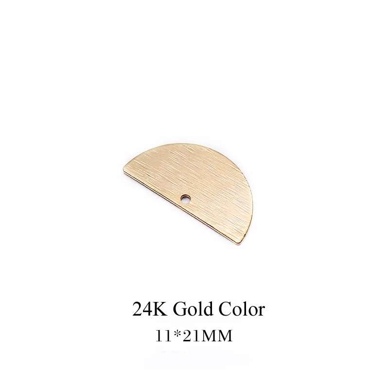 24K Gold Color 10 шт. 24K позолоченные латунные серьги соединитель Серьги Подвески для изготовления ювелирных изделий - Цвет: 24K Gold Color