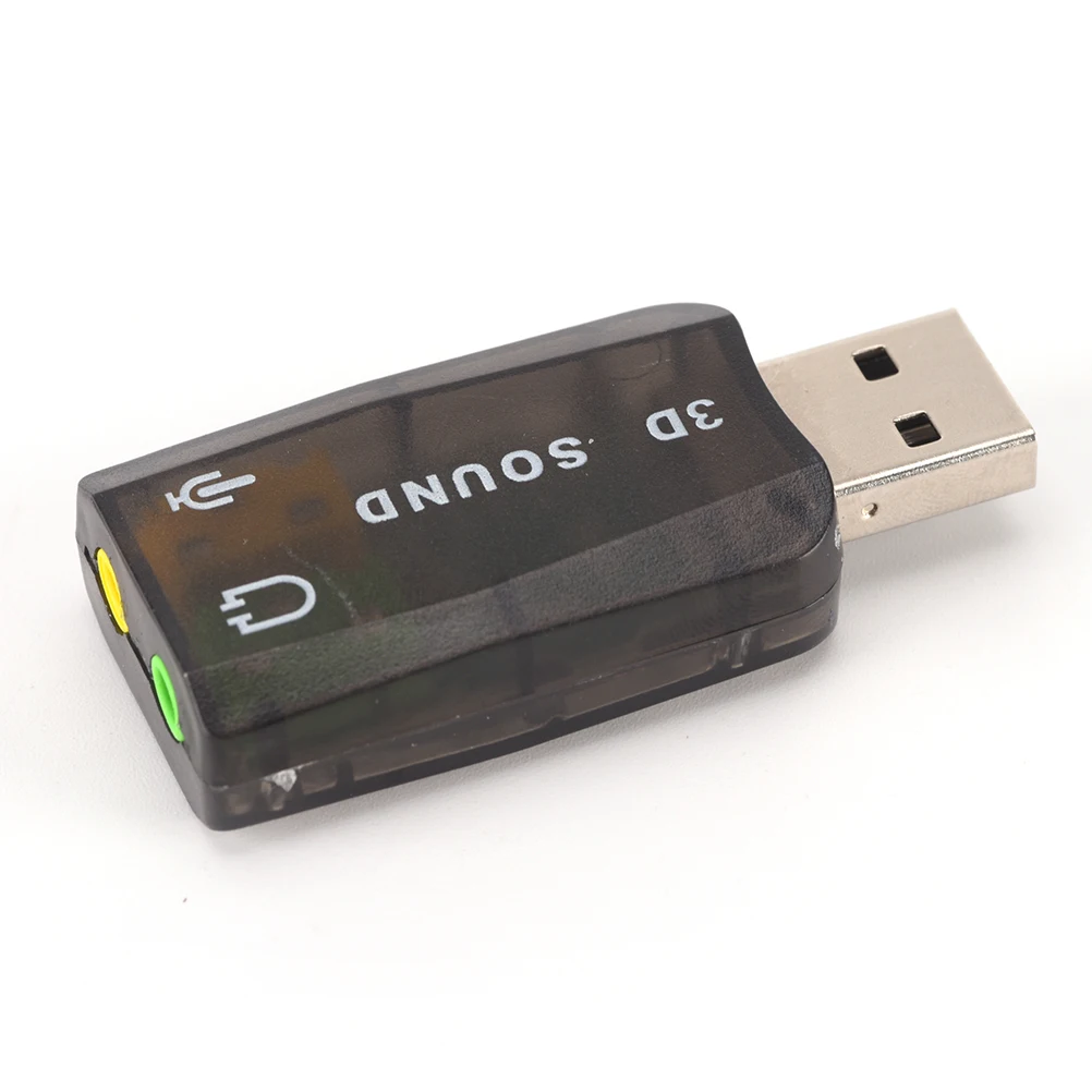 Звуковая карта 3D USB внешняя звуковая 5 1 аудиоадаптер для микрофона динамик аудио
