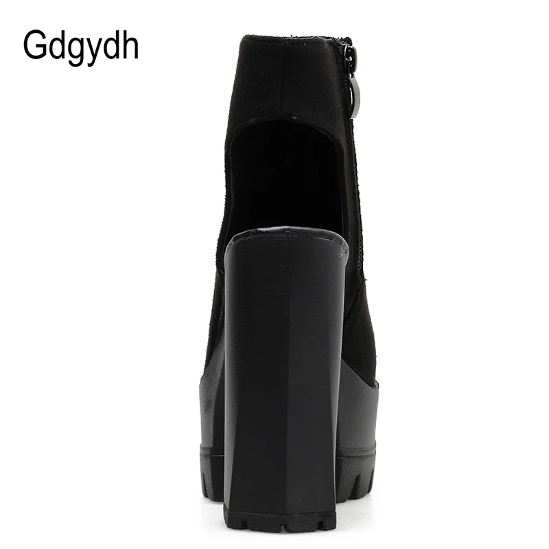 Gdgydh Cross-tied Fashion Summer Boots For The Women Spring Summer Peep Toe Summer Shoes Woman Ankle Boots Zipper Drop Shipping
