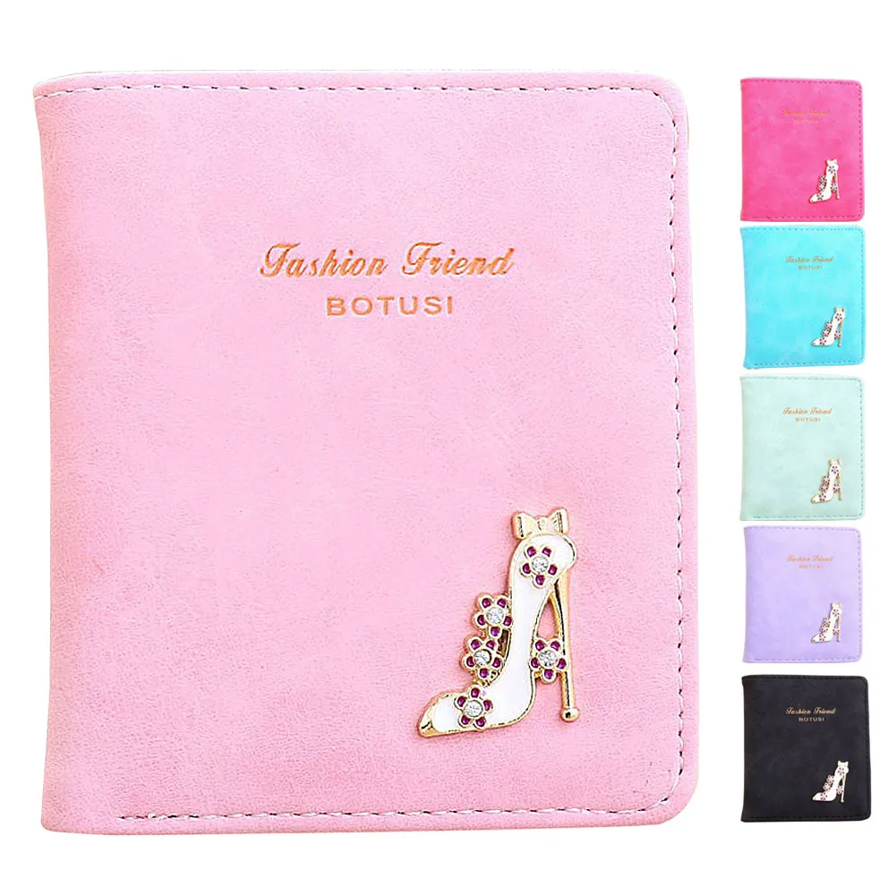 2019 симпатичный женский короткий кошелек модный мини тонкий из искусственной