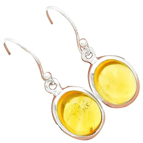 Lovegem оригинальные цитрин серьги из стерлингового серебра 925 пробы 30 мм AE1455 |
