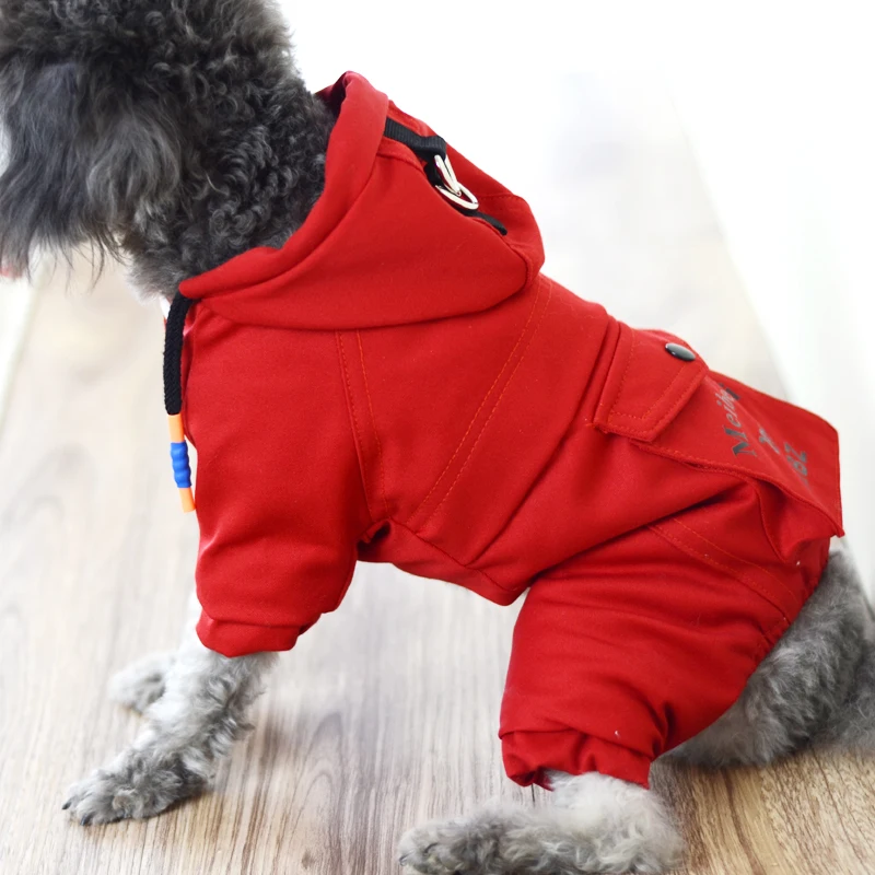 Bigeyedog собачья одежда Зимнее пальто Комбинезоны для домашних животных комбинезон для собак Одежда для маленьких собак наряд Чихуахуа пуделя домашний питомец породы Бишон костюм