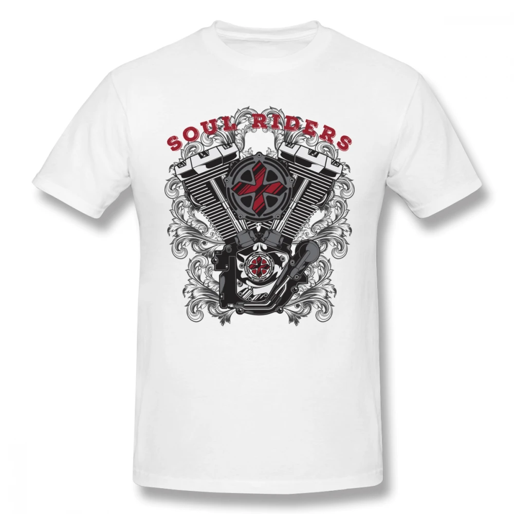 Мужская футболка с принтом Soul Riders большого размера из тяжелого металла цифровой