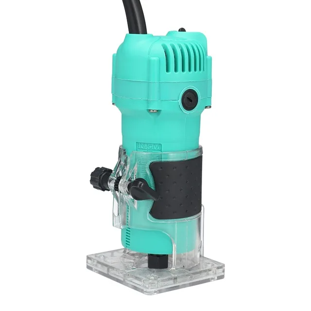 US Plug 800W 35000 об/мин деревообрабатывающее электрический триммер древесный фрезерный станок с ЧПУ гравировальный станок с фрезерный станок ручная машинка для резки дерева маршрутизатора - Цвет: US Plug