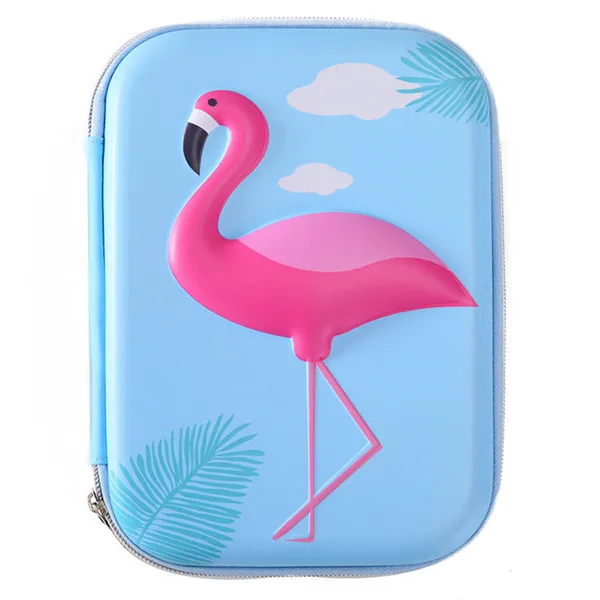 4 Чехол для карандашей с фламинго, единорогом, escolar Kawaii trousse scolaire stylo kalem kutusu, чехол для карандашей, EVA pencil box - Цвет: 4