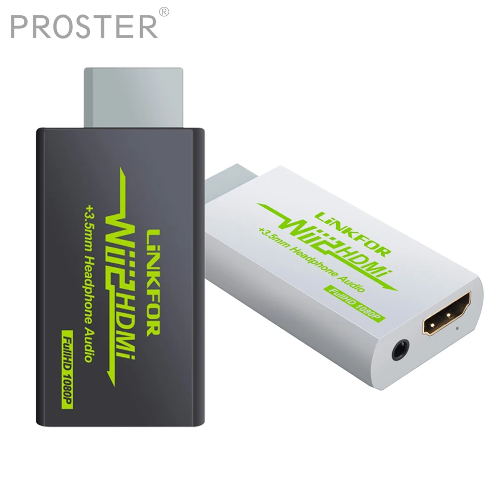 Proster wii в HDMI конвертер весы сигнал 2HDMI 720P или 1080P видео адаптер HD HDTV + 3 5 мм