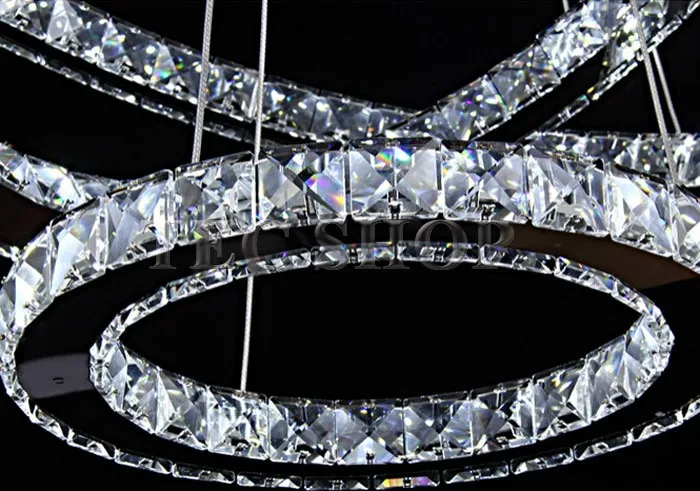 JH Бесплатная конструкция одиночное кольцо светодиодный хрустальная люстра для