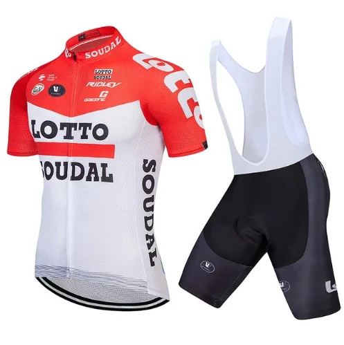 2018 Pro Team Red Maillot Racing Ropa Ciclismo Lotto веломайка короткий комплект Мужская велосипедная