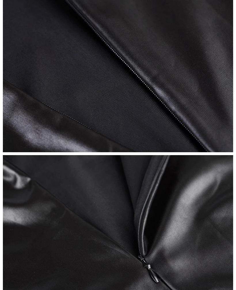 Женское сексуальное нижнее белье ночное платье черное латексное облегающее из