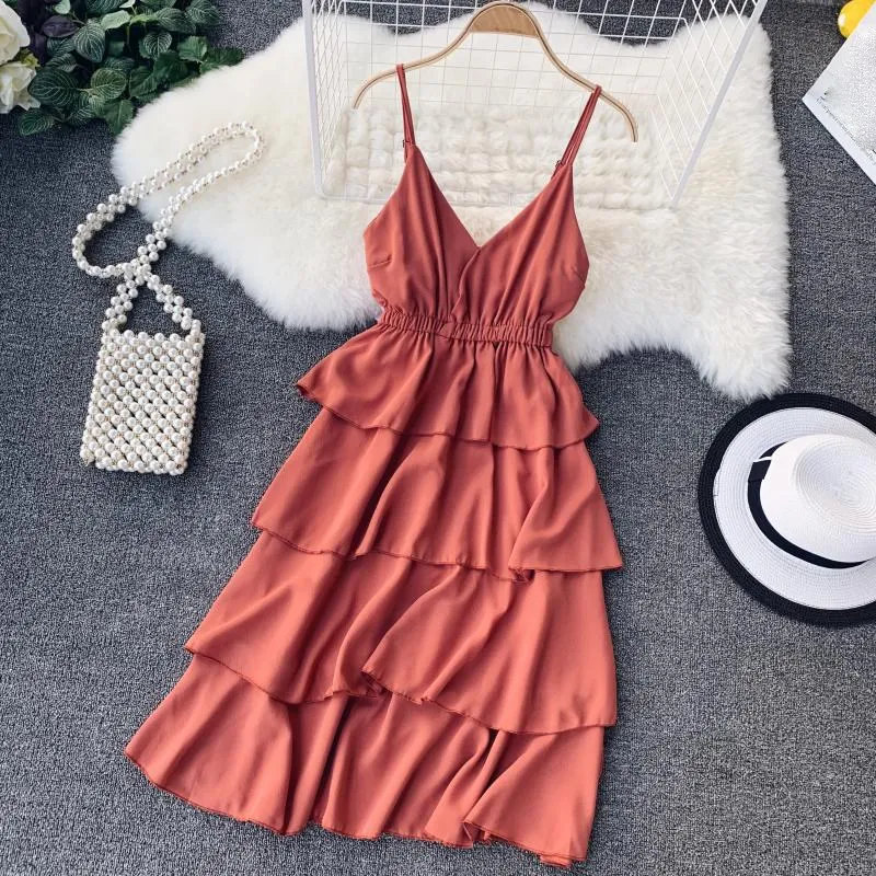 Женское платье трапециевидной формы с v образным вырезом элегантное пляжное