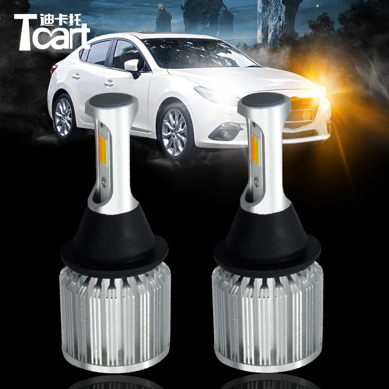 Автомобильные светодиодсветодиодный дневные ходовые огни Tcart T25 3157 двухцветные