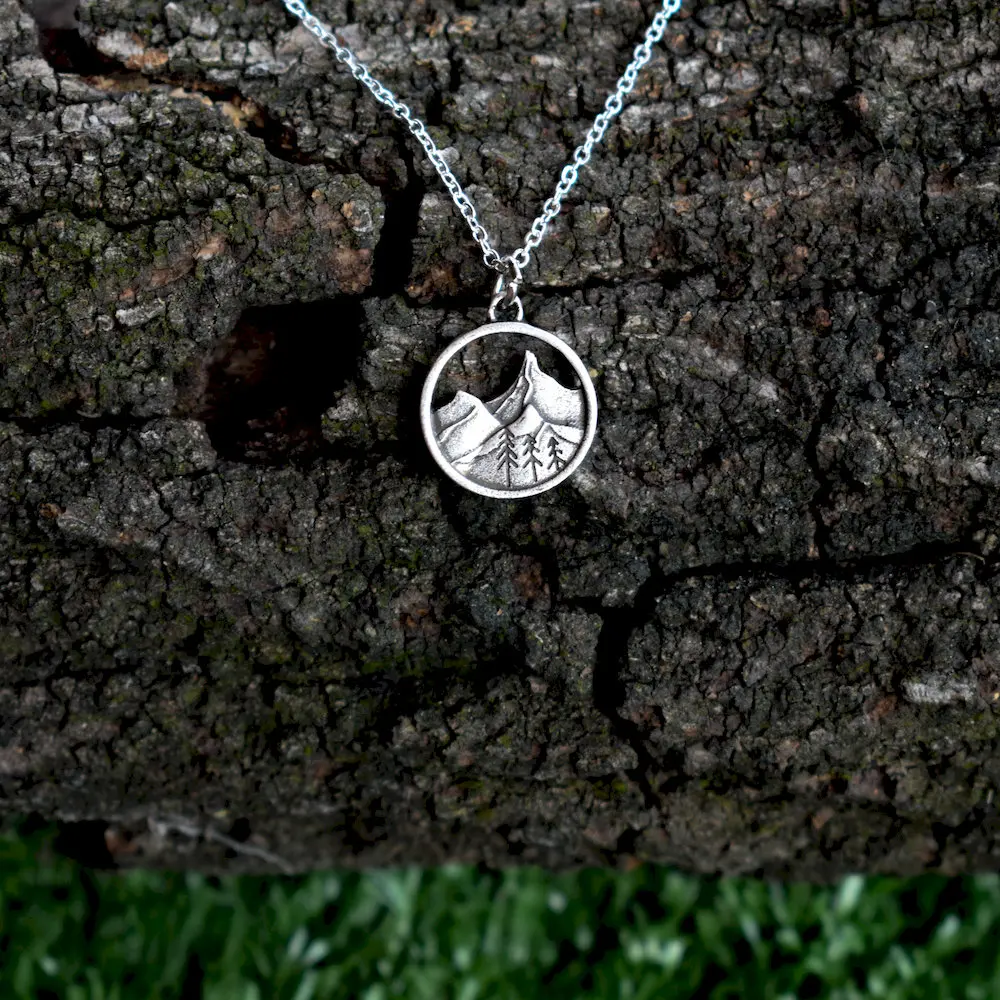 Минималистичное ожерелье санлан из дерева повседневное сосны | Украшения и