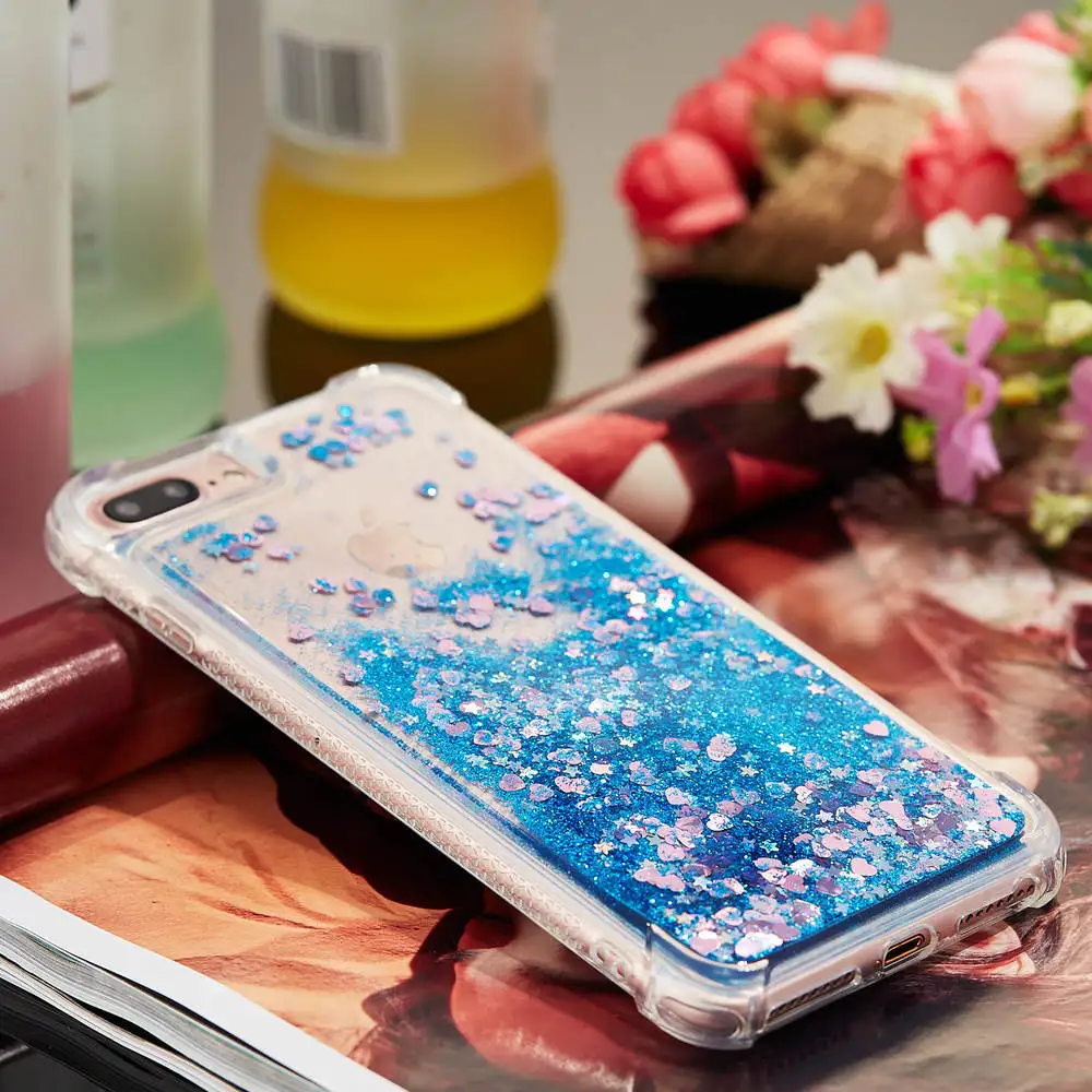 Яркий блестящий чехол для Apple iPhone 7 8 Plus мягкий силиконовый бампер 7P P милые