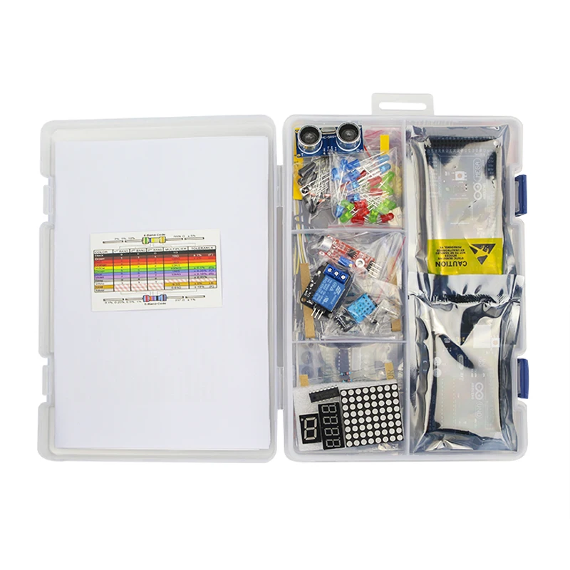 DIY стартовый набор шаговый двигатель + LCD 1602 SG90 Перемычка Макет модуль датчиков