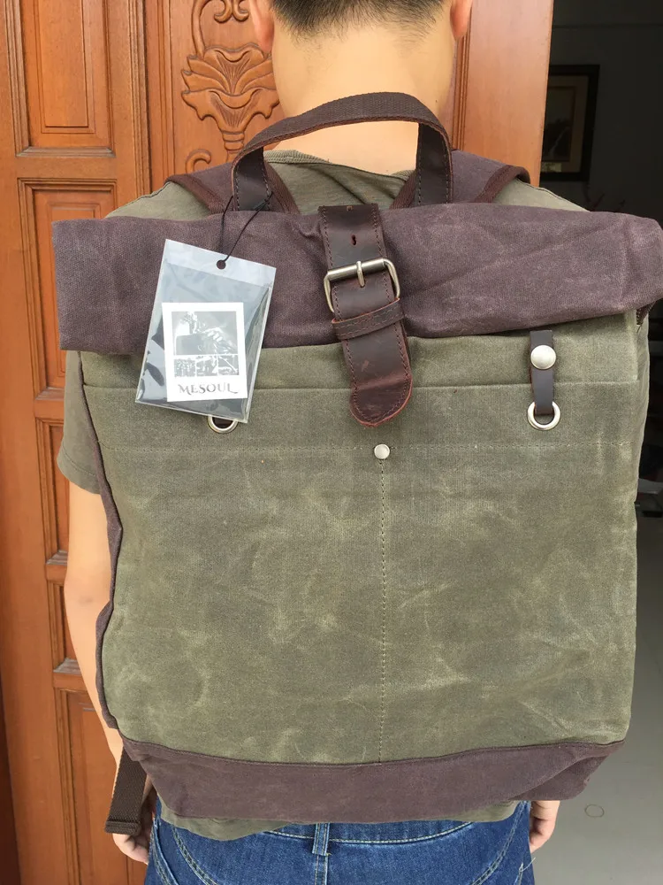 Мужской рюкзак Mochila, водонепроницаемые школьные сумки для ноутбука, винтажная Студенческая сумка в студенческом стиле, холщовый рюкзак для путешествий в стиле милитари, рюкзак
