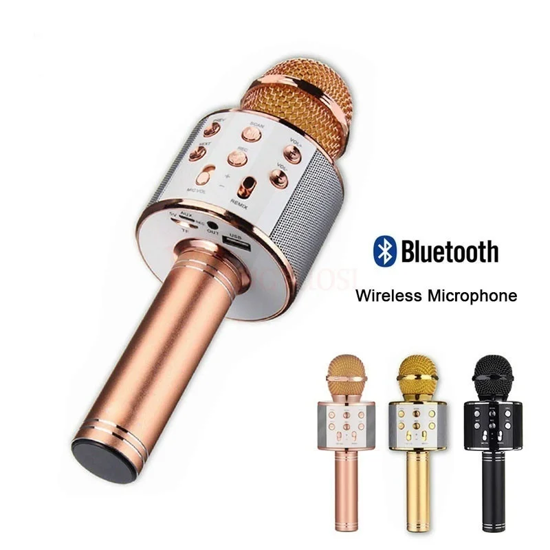 Myriann Bluetooth беспроводной микрофон портативное караоке микрофон USB KTV плеер Bluetooth динамик Запись музыки микрофоны