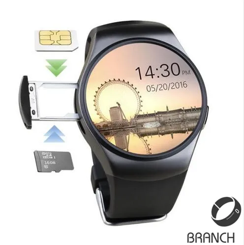 Лучший KW18 Smart Watch Heart Rate Monitor Bluetooth 4.0 Smartwatch MTK2502C Siri и Жест Управления Для iOS Andriod kingwear