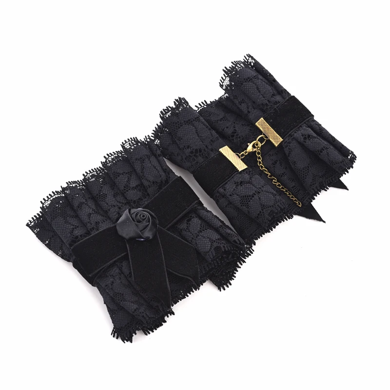 Готические аксессуары для косплея девочек женские накладные манжеты ручной