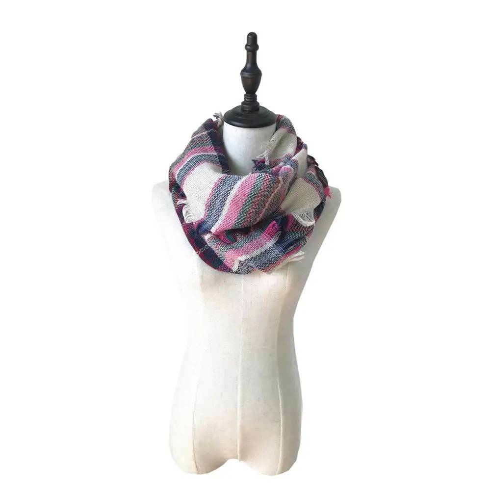 2018 New Winter Scarf Fashion Women Luxury Plaid Faux Cashmere Scarves Bandana Shawl Bufanda Wholesale 87*50CM | Аксессуары для