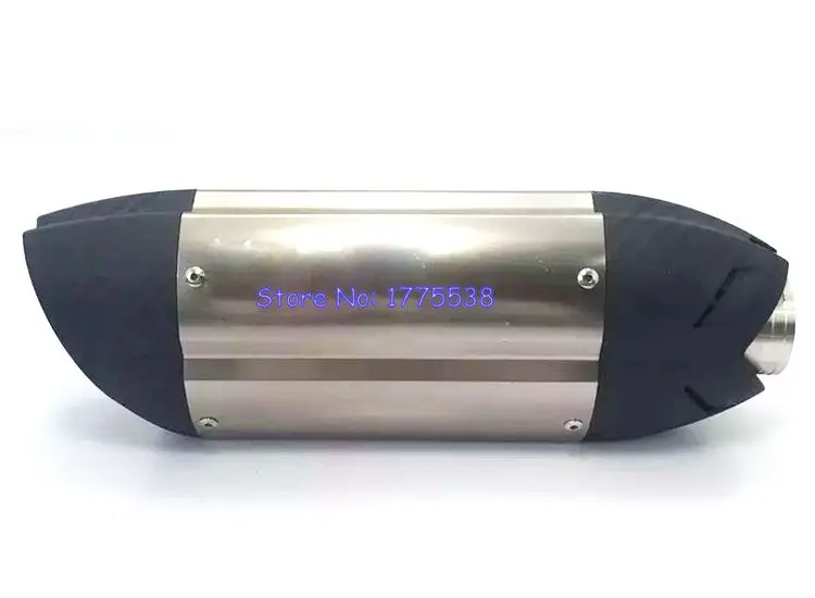 

PHULEOVE Length 380mm ID:51mm Motorcycle Exhaust Muffler Pipe Carbon Fiber Exhaust Tailpipe Muffler Escape for Ducati 796 Z800