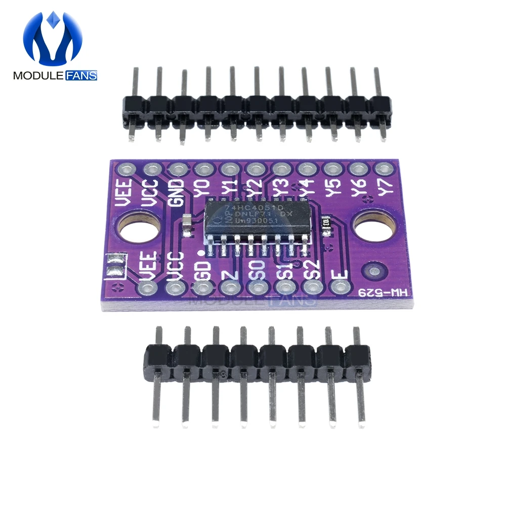 74HC4051 аналоговая зеркальная плата модульный переключатель для Raspberry Pi Модульная 8