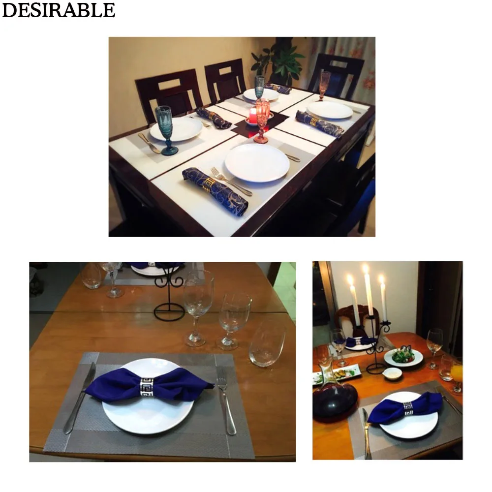 10 шт./партия модное кольцо Металлическое для салфетки ОБЕДЕННЫЕ принадлежности