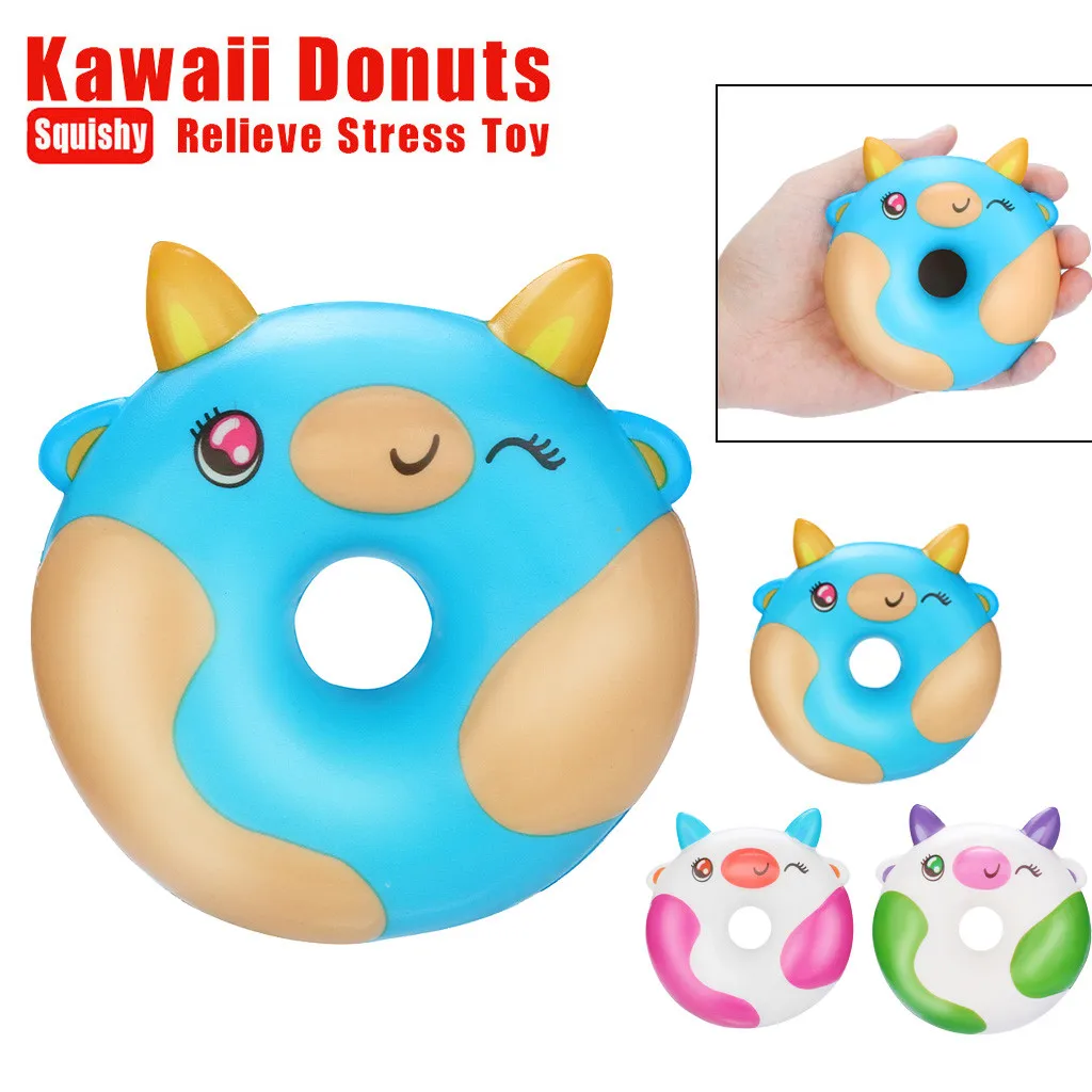 Мягкий милый крем пончик медленно растущий сжимающий ароматизированные игрушки