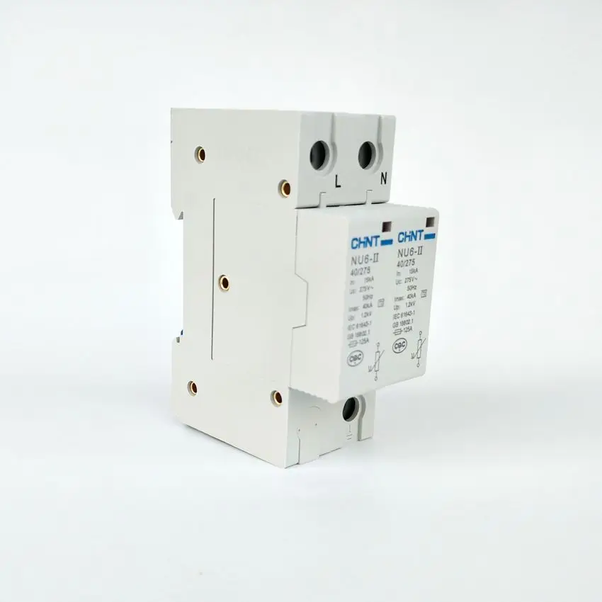 CHINT NU6 II 2P 15 40KA 275V низковольтный стабилизатор напряжения 385V