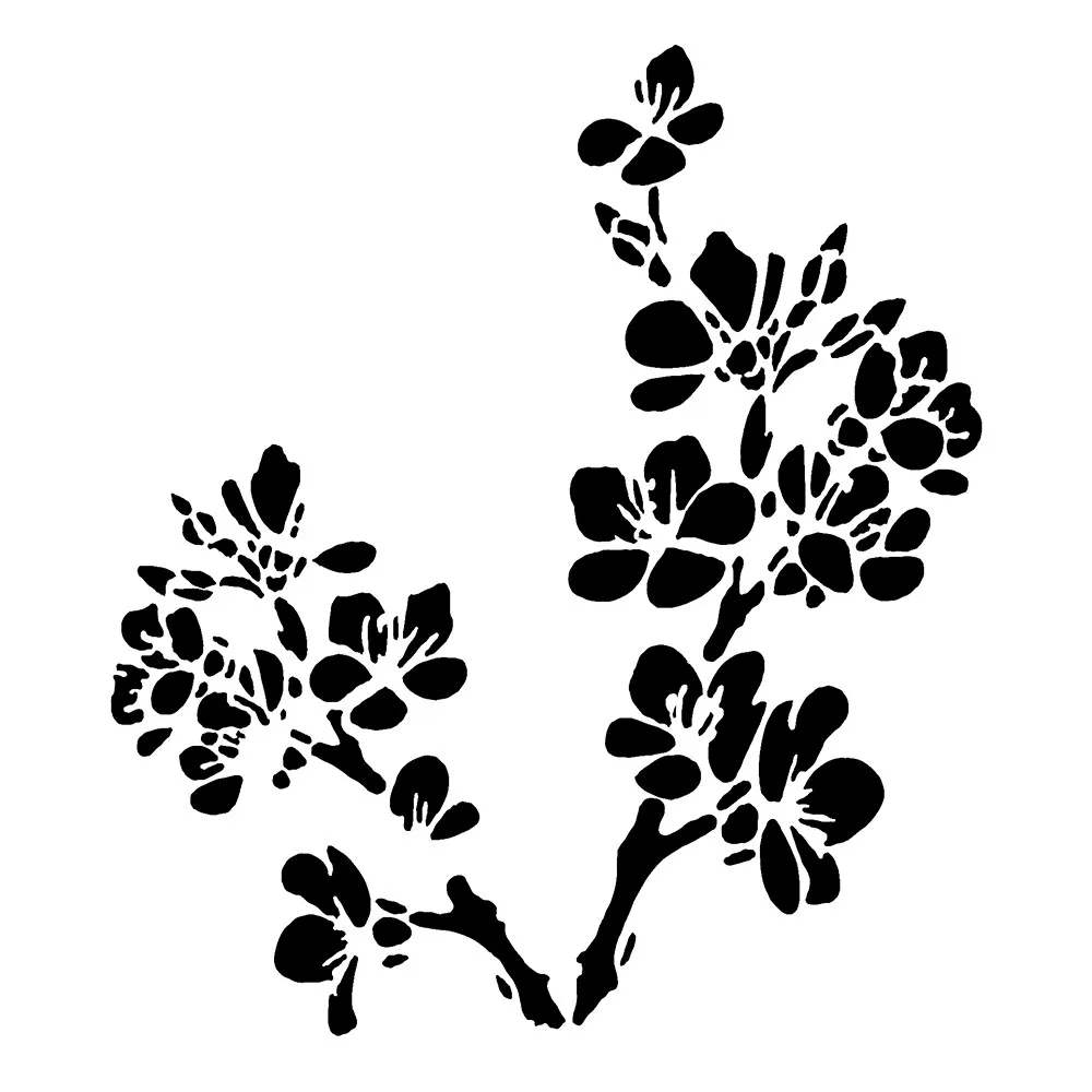 

1PC Cherry Blossoms Shape Reusable Stencil Airbrush Painting Art DIY Home Decor Scrapbooking Album Craft