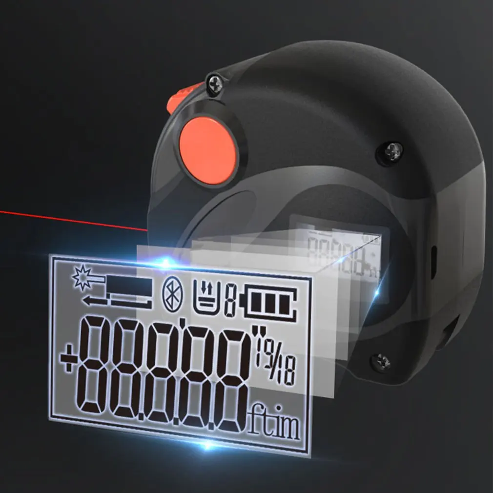 5M USB Charging Laser Tape Measure 2-in-1 Digital Rangefinder with LCD Display | Инструменты