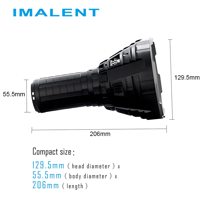 IMALENT R90C мощный светодиодный фонарик 20000 люмен ультра длинный диапазон 1679 м