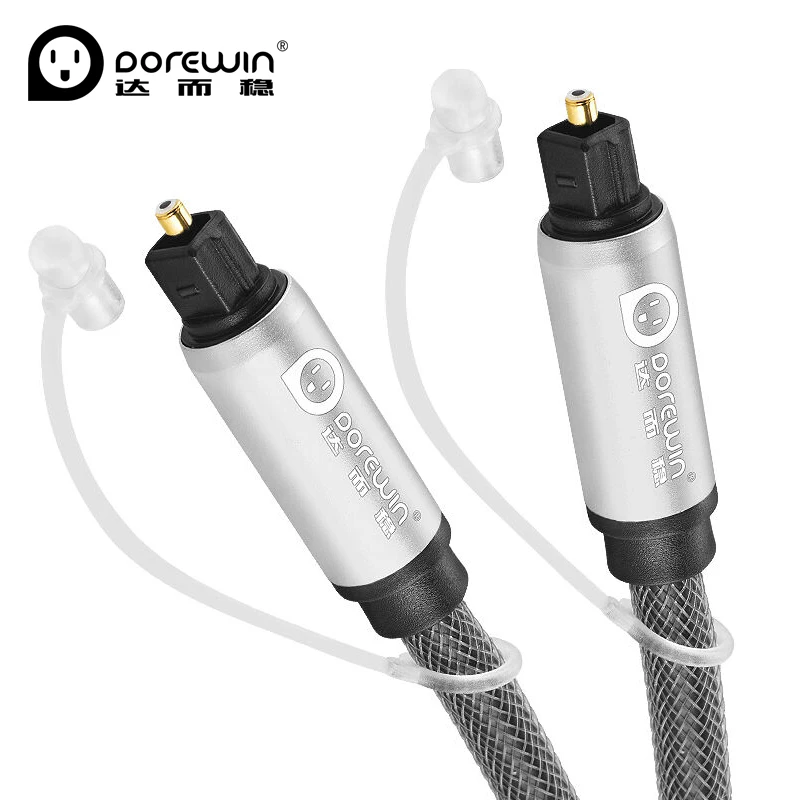 Dorewin Цифровой оптический аудио кабель toslink Волокно Кабель-адаптер коаксиальный