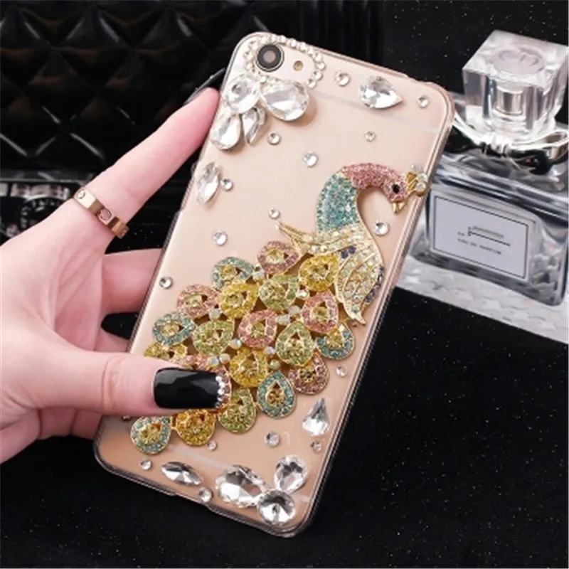 Miss Bling Роскошный горный хрусталь Павлин Кристалл алмаз для Samsung GalaxyA9 A8 A7 A6 A5 2018 J8 J7