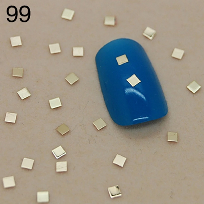 Золотистые металлические украшения для ногтей K99 украшение миниатюрные