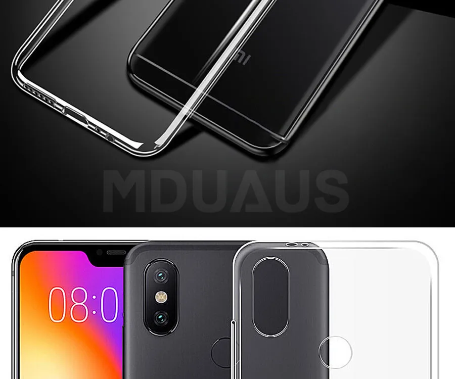 Прозрачный Мягкий ТПУ чехол на для Xiaomi Redmi 6 Pro 6A S2 5 Plus 5A 7 4 4X 4A Note 4 4X5 5A 6 Pro 7 Силиконовый чехол s