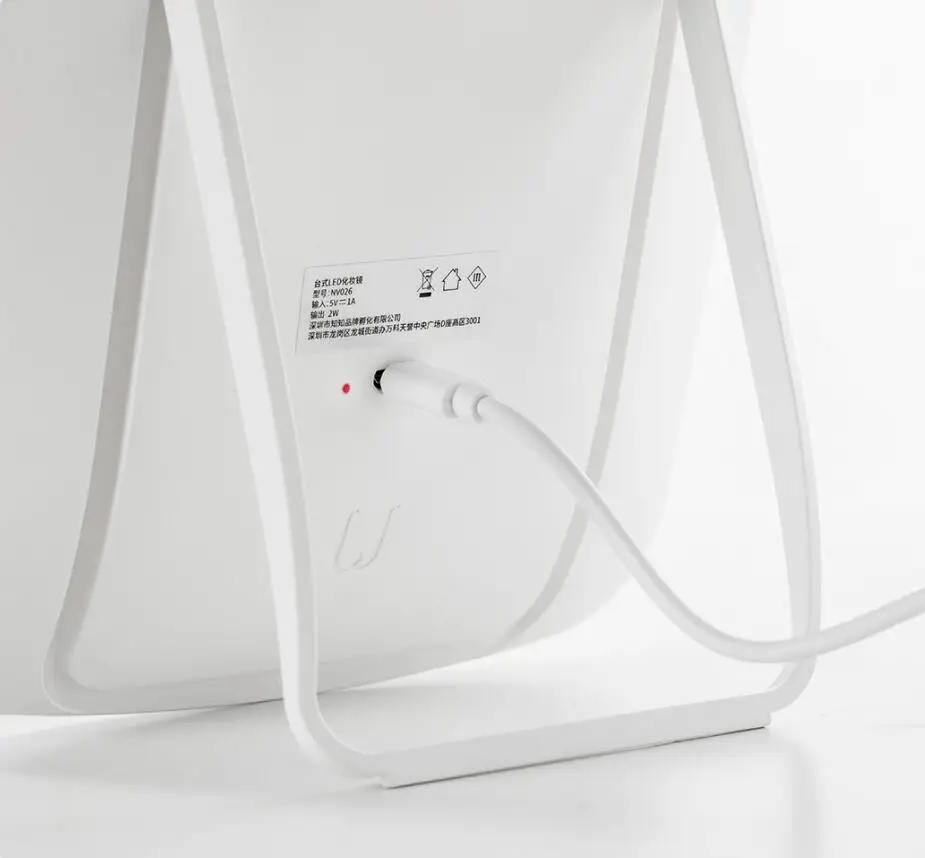 xiaomi Mijia Интеллектуальный портативный светодиодный зеркальный Настольный светодиодный светильник для макияжа складной светильник для макияжа