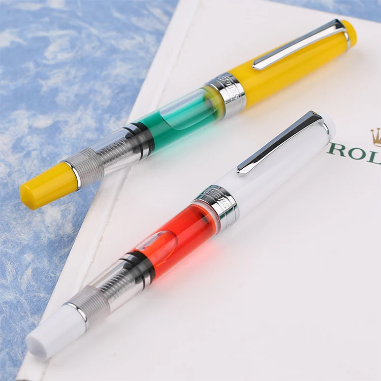 Перьевая ручка Penbbs Moonman Piston 309 дюйма большой емкости прозрачный акриловый тонкий