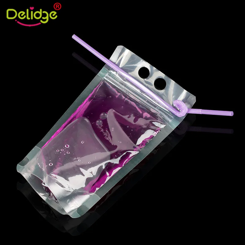 Delidge 5 шт пластиковый упаковочный пакет для напитков мешочек сок Зеленый чай