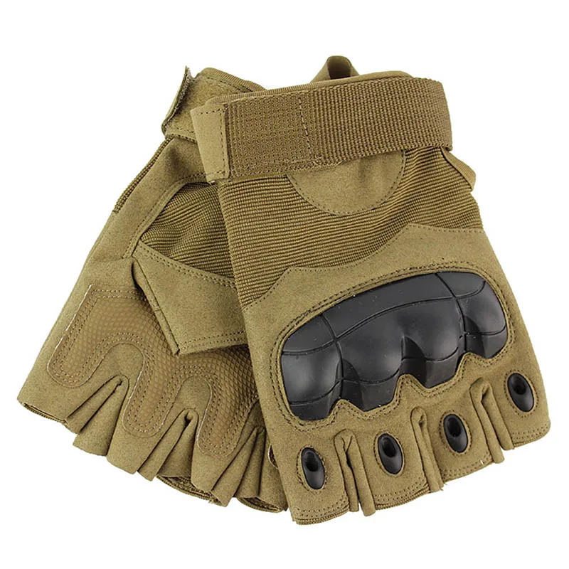 Sand color Походные перчатки для кемпинга, мягкие тактические военные противоскользящие резиновые жесткие перчатки с защитой суставов, Пейнтбольная спортивная одежда высокого качества - Цвет: Sand color