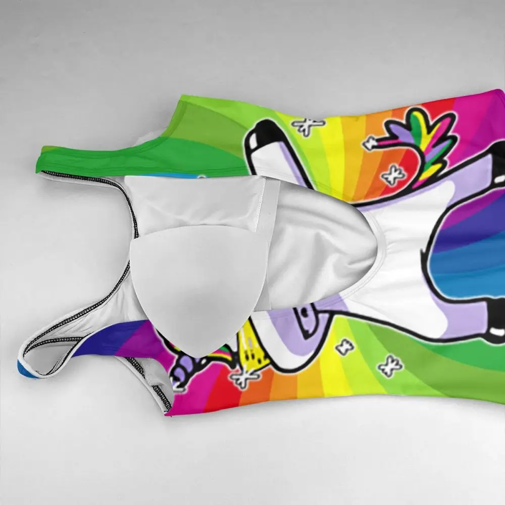 Женский купальник с единорогом Dabbin Цельный монокини бикини лосины боди 2019 | Спорт