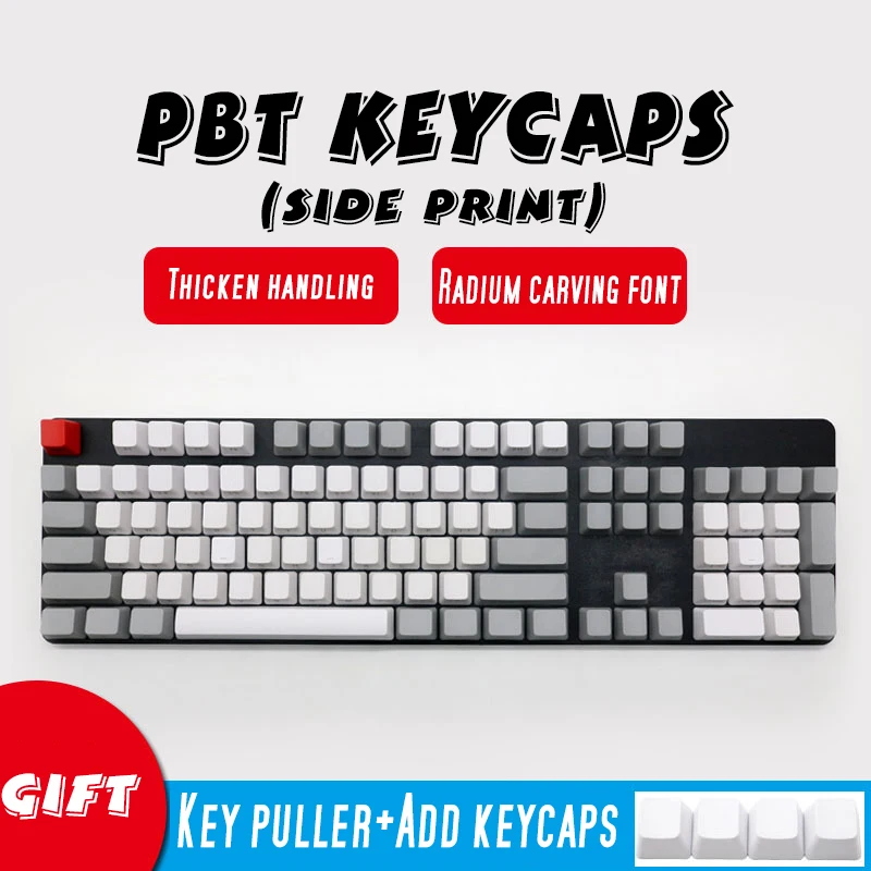 CARBON ZEALER Топ печатных Pbt Keycap для механической клавиатуры 108 ключей полный набор Dolch Keycaps ключи Corsair Bfilco Minila
