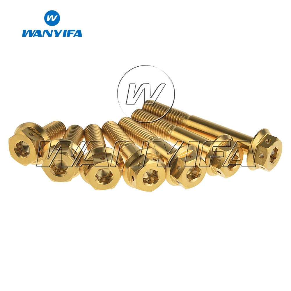 Титановые болты Wanyifa M8x 20 25 30 35 40 45 55 мм внутренний и внешний шестигранный